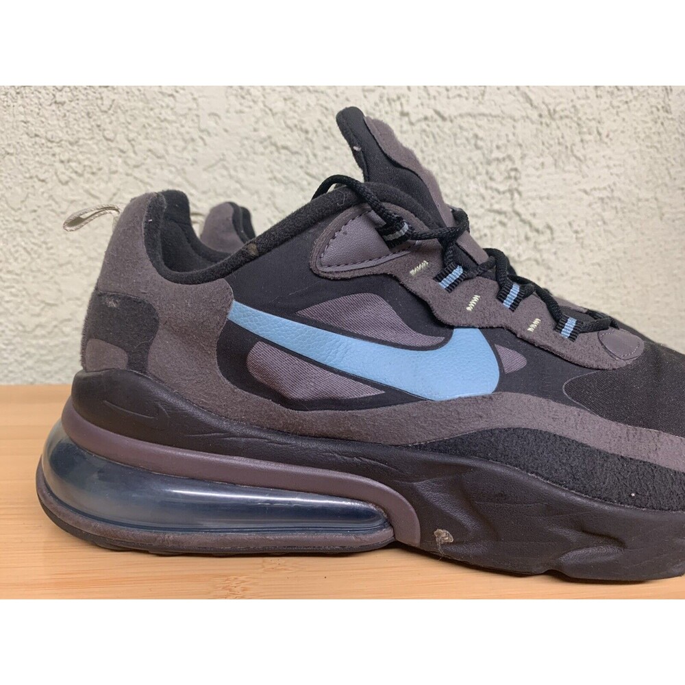 Nike Air Max 270‎ React Jetstream Black Cerulean Thunder Gray CI3866-001 Size 12 - Picture 2 of 9